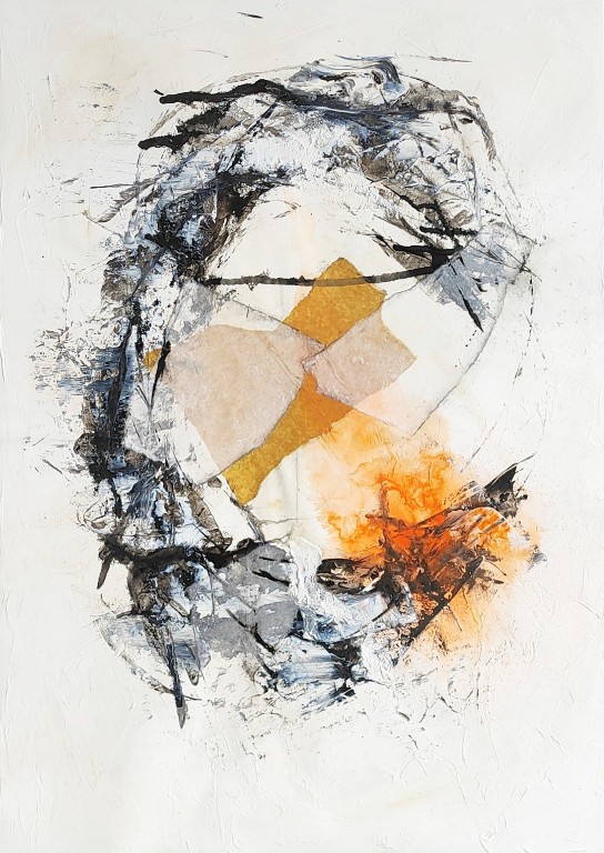 42x59, mixed media auf steinpapier